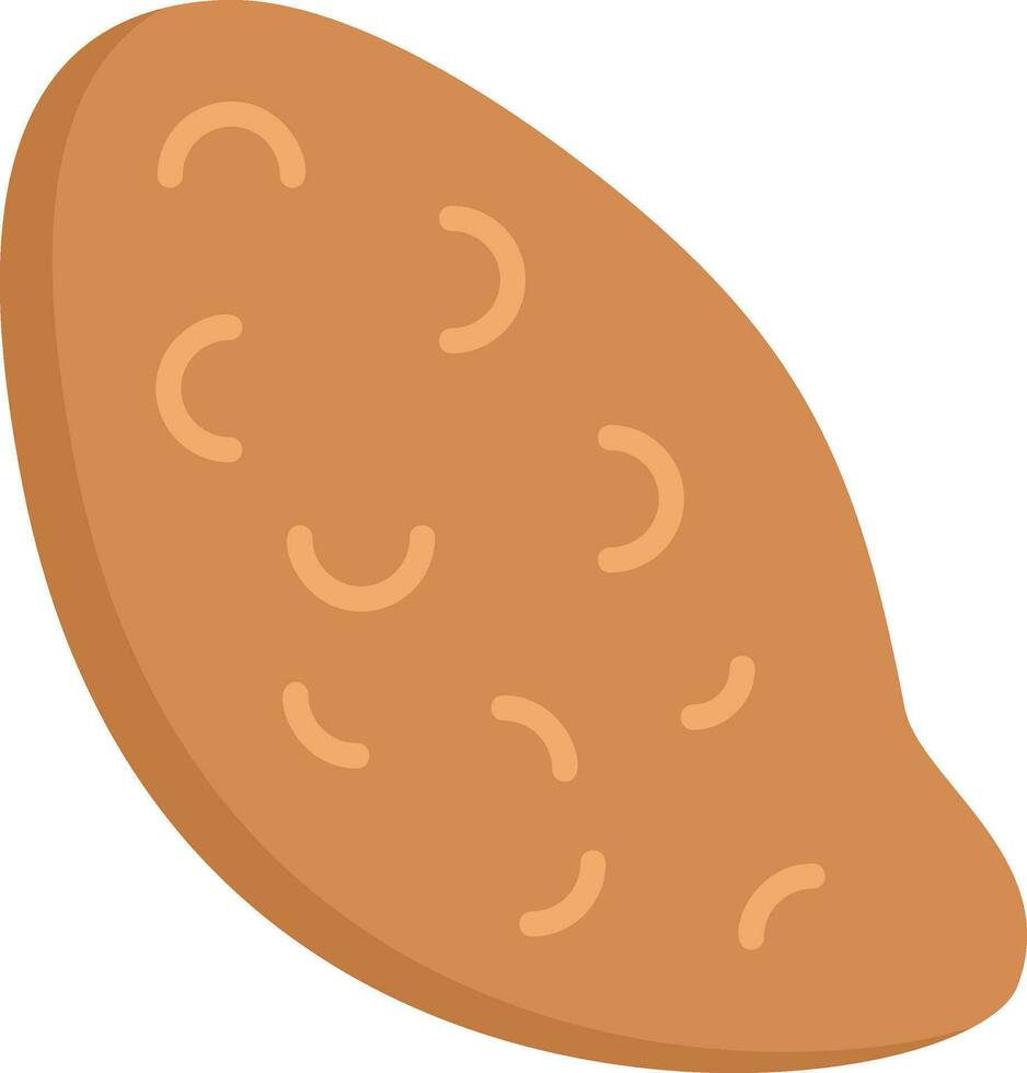 dulce patata vector icono