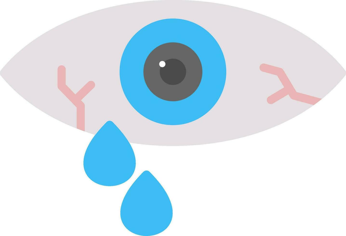 Watery Eye Vector Icon