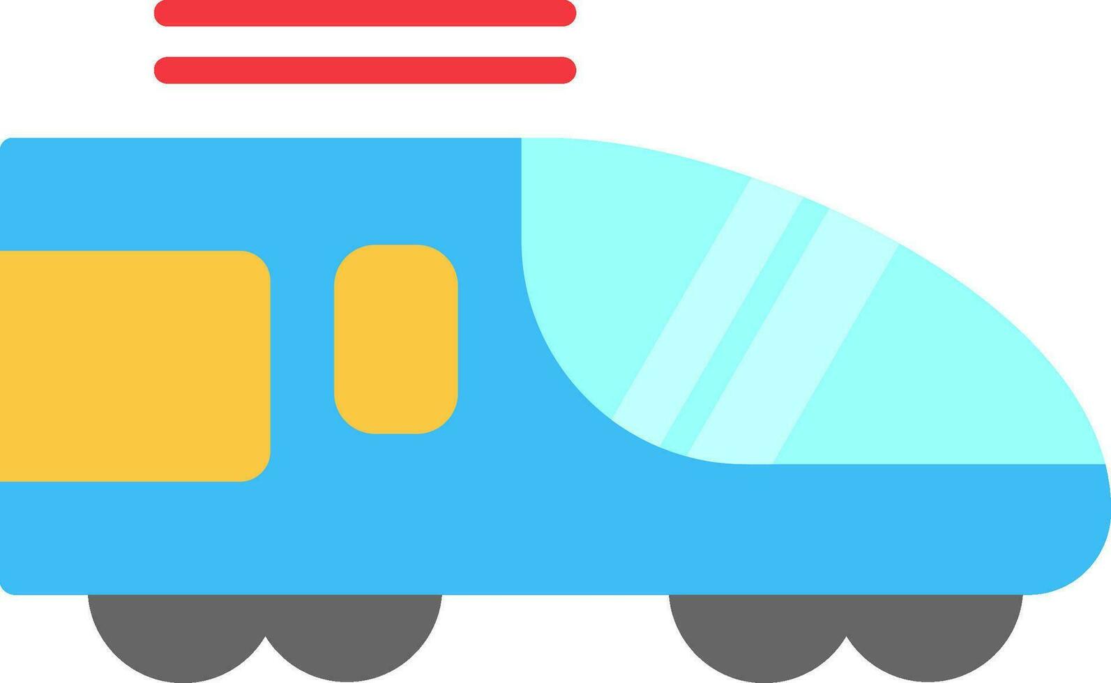 High Speed Train Vector Icon