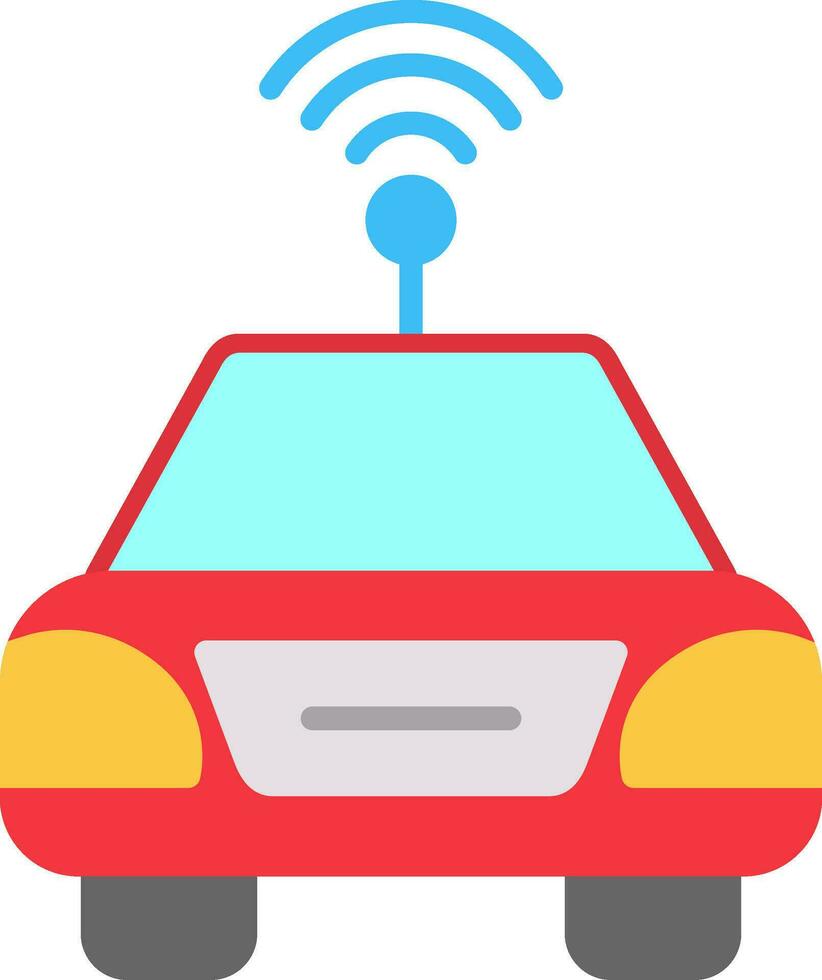 Autonomous Car Vector Icon