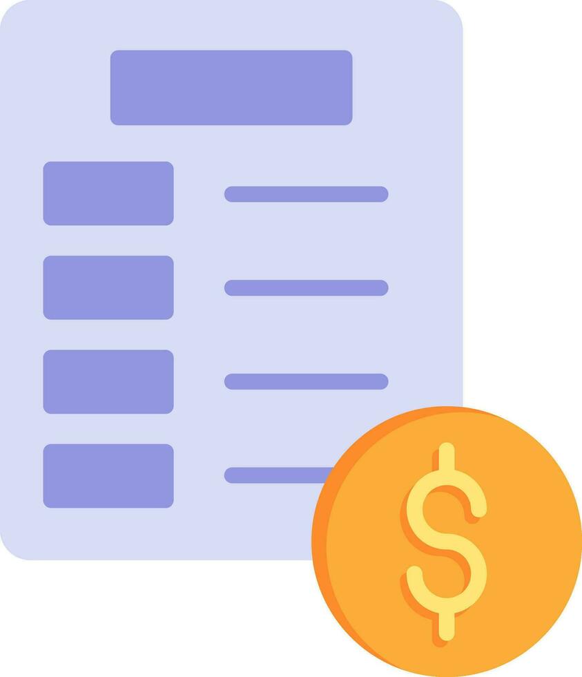 Invoice Vector Icon