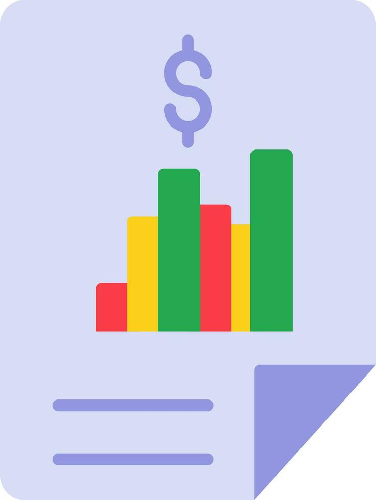 Financial Report Vector Icon