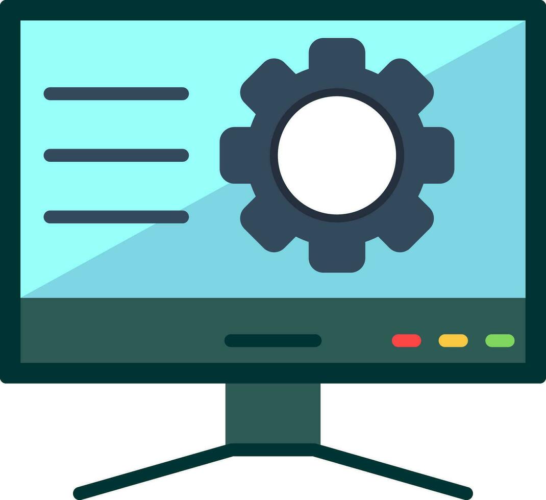 Computer Vector Icon