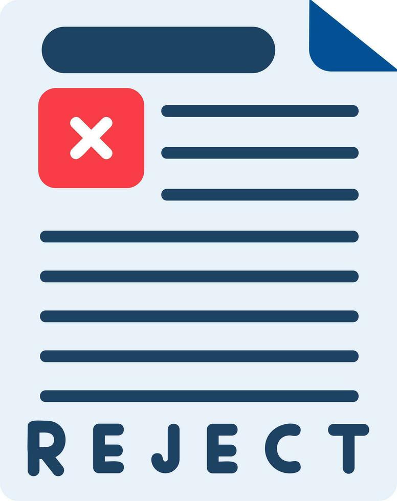 Reject Vector Icon