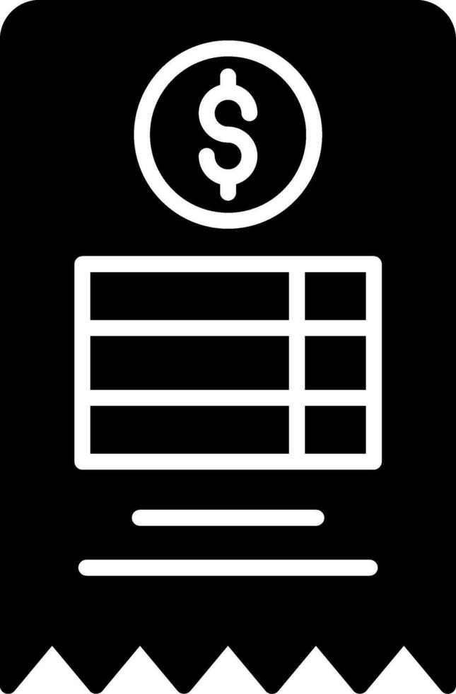 Bill Vector Icon