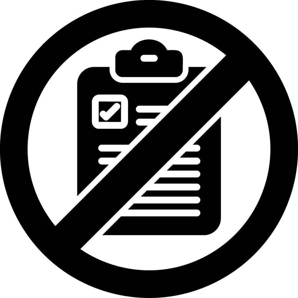 Not Qualified Vector Icon