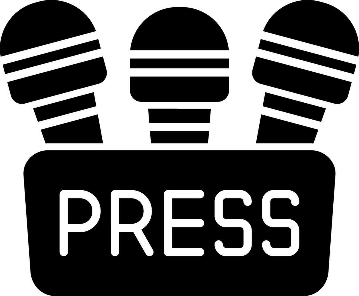 Press Conference Vector Icon