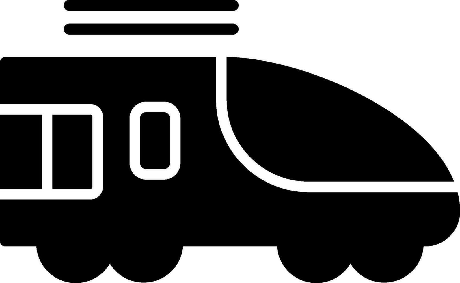 High Speed Train Vector Icon