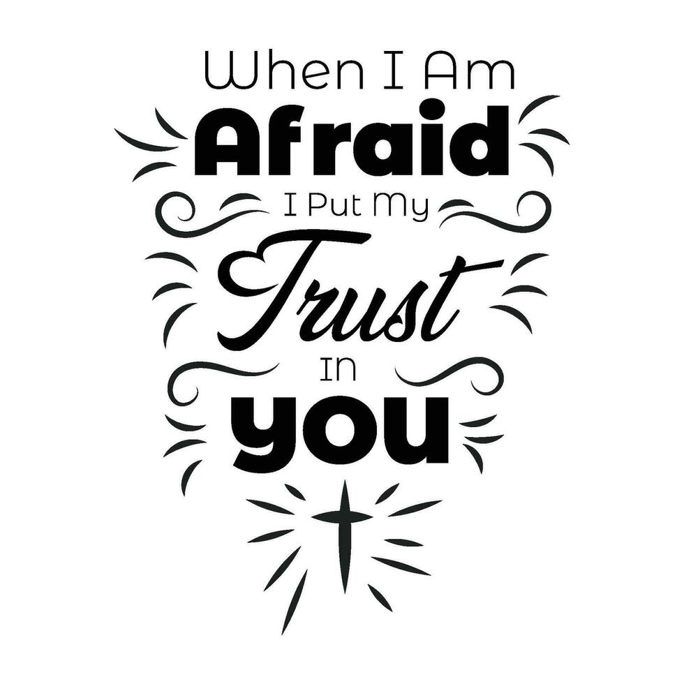 Christian Faith. Typography for print vector