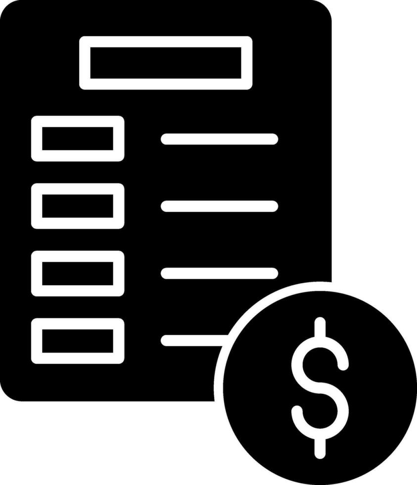 Invoice Vector Icon