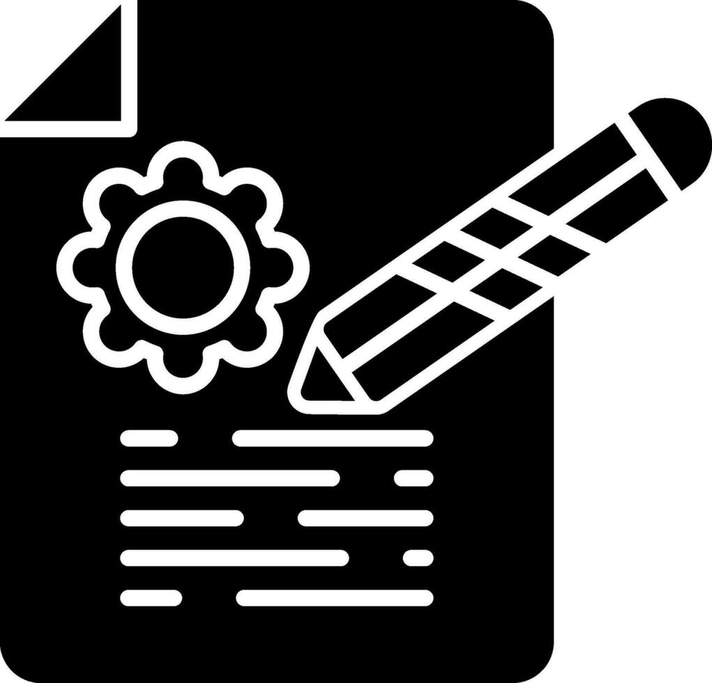 icono de vector de contrato