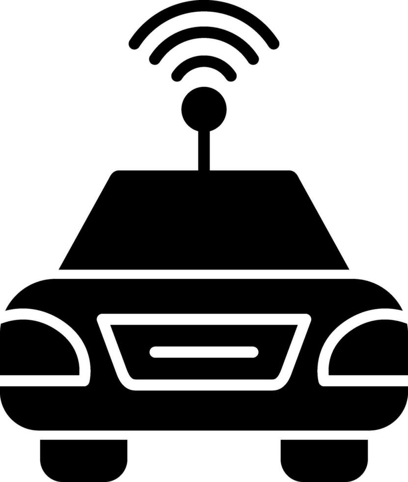 Autonomous Car Vector Icon