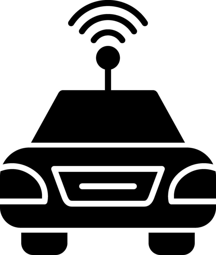 Autonomous Car Vector Icon