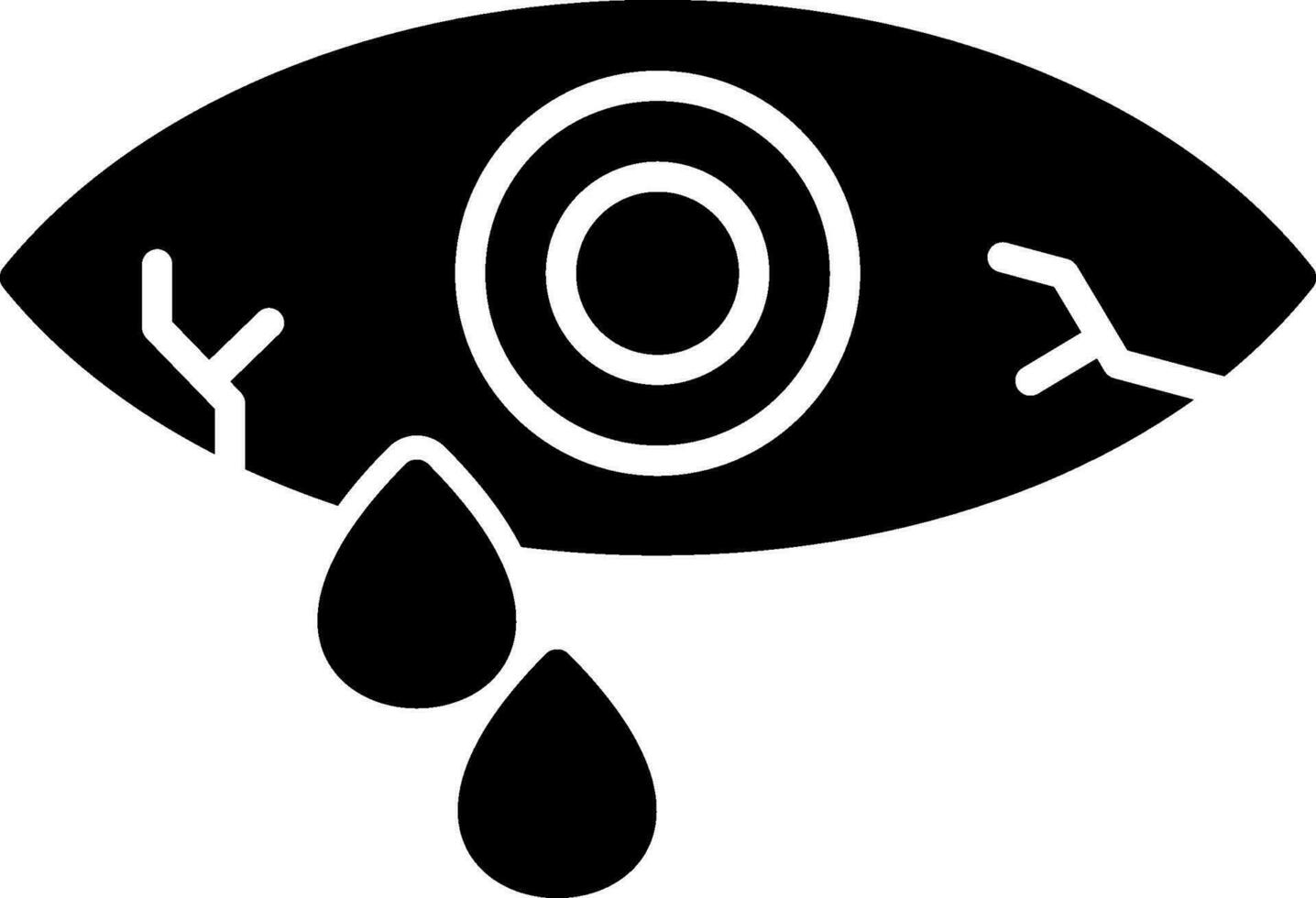 Watery Eye Vector Icon