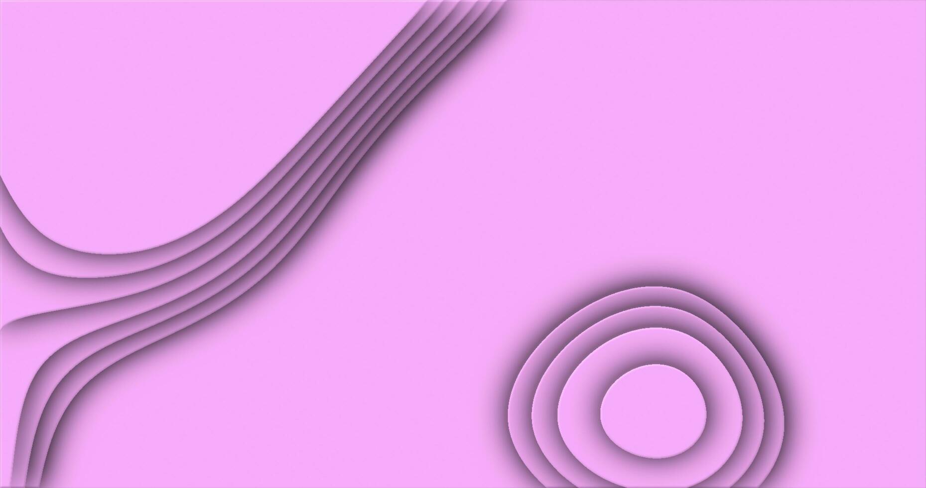 Pink cut curve abstract background pattern of lines and waves photo