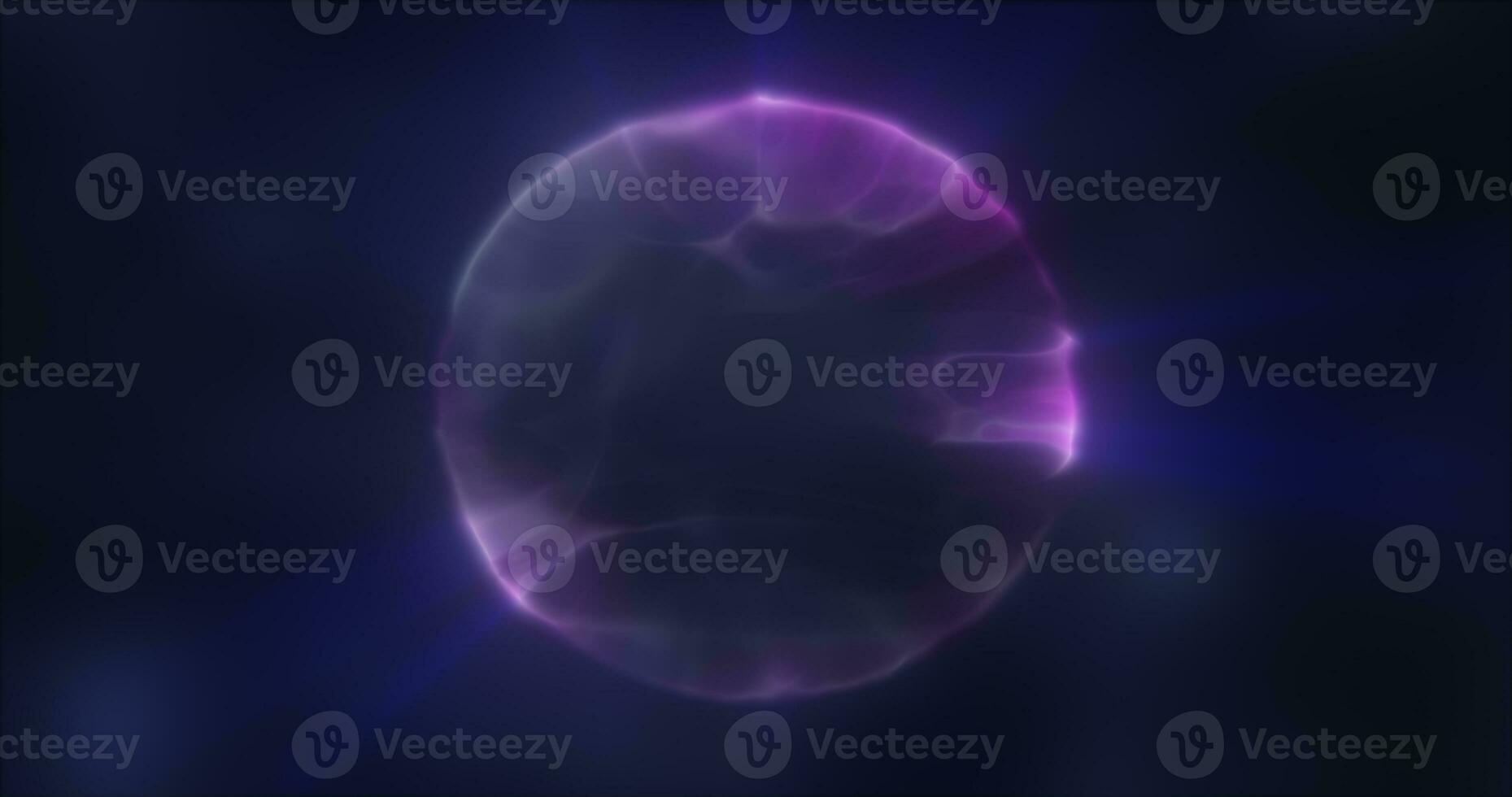 Abstract purple energy sphere round glowing magical digital futuristic space background photo