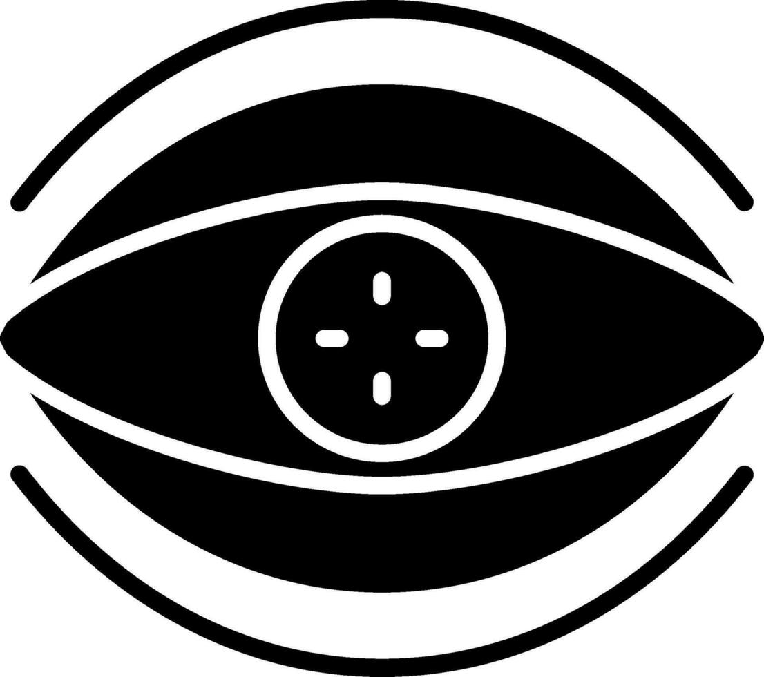 Bionic Contact Lens Vector Icon