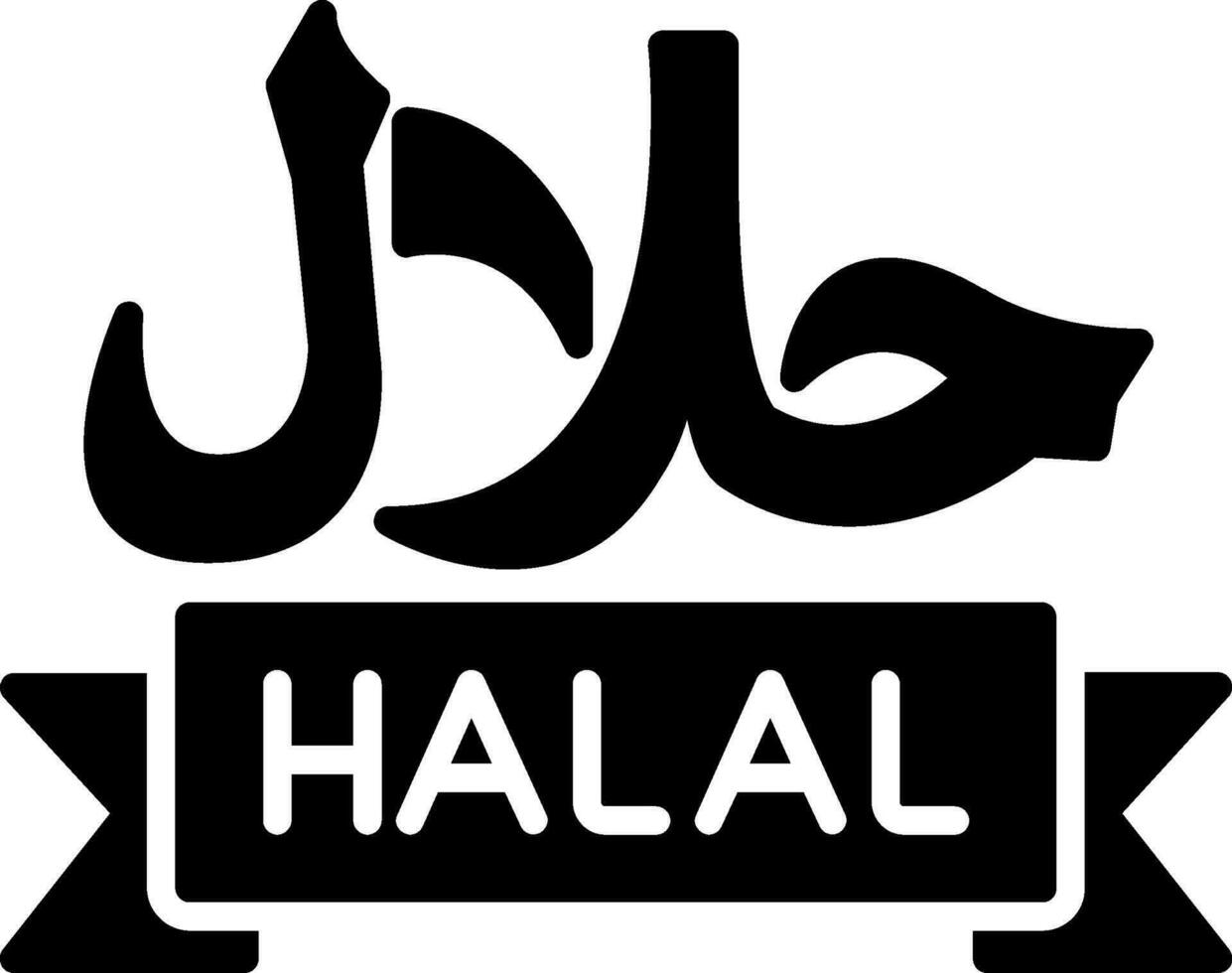 icono de vector halal