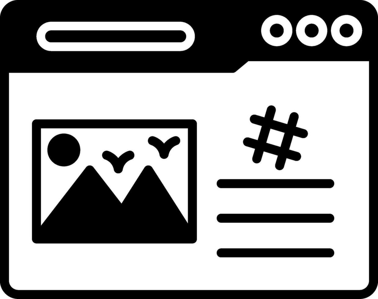 Hashtag Vector Icon