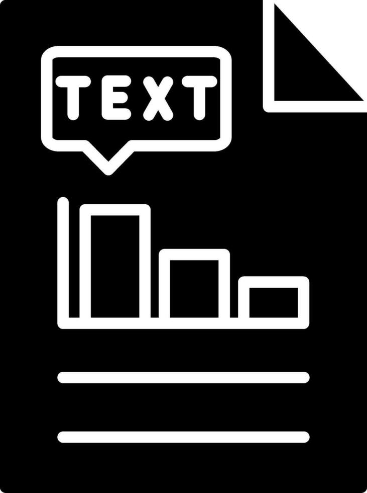 icono de vector de texto