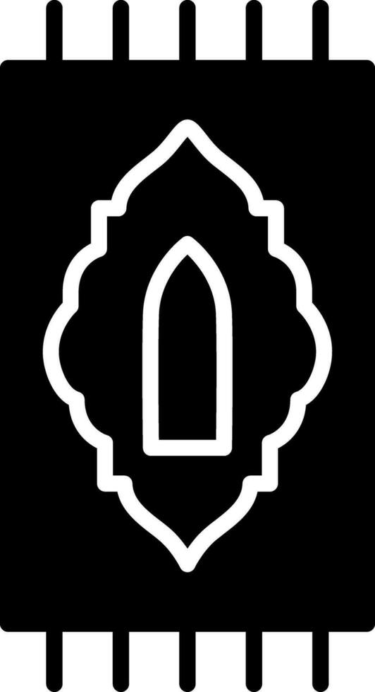 icono de vector de alfombra de oración