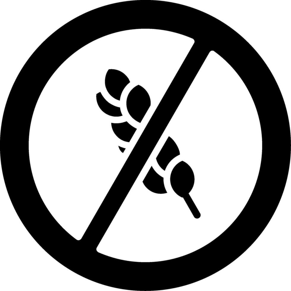 gluten vector icono