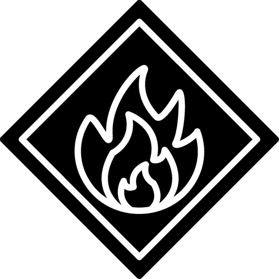 Flammable Vector Icon