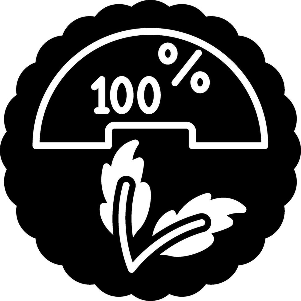 100 por ciento vector icono