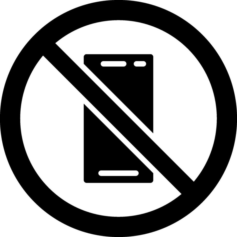 No Phone Vector Icon