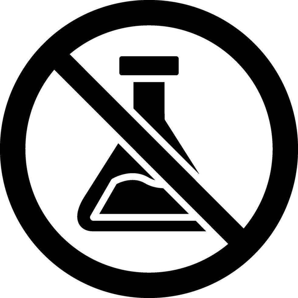 No Chemical Vector Icon