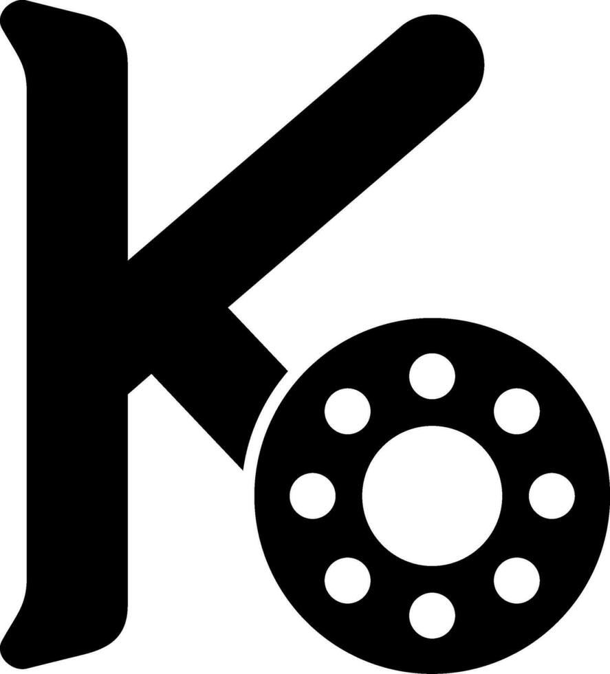 Capital K Vector Icon