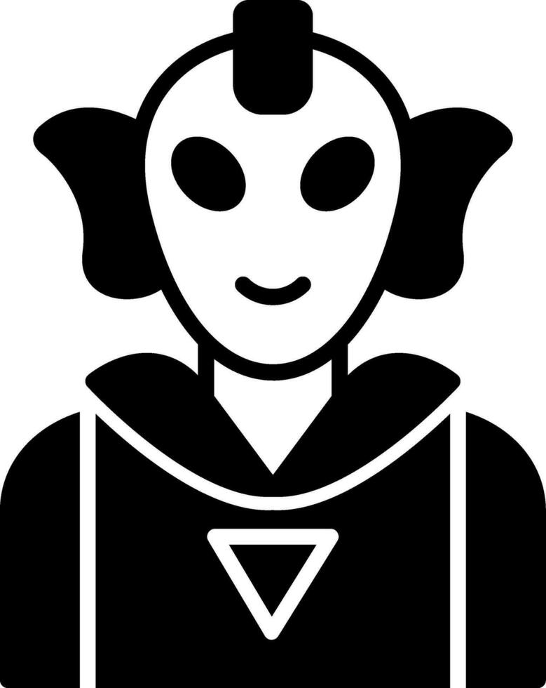 icono de vector alienígena