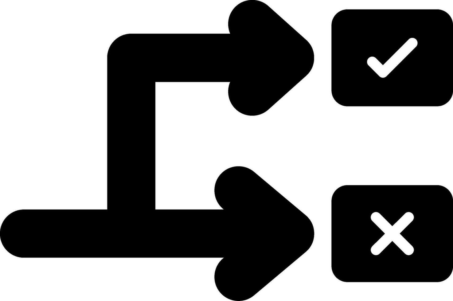 Bifurcation Vector Icon