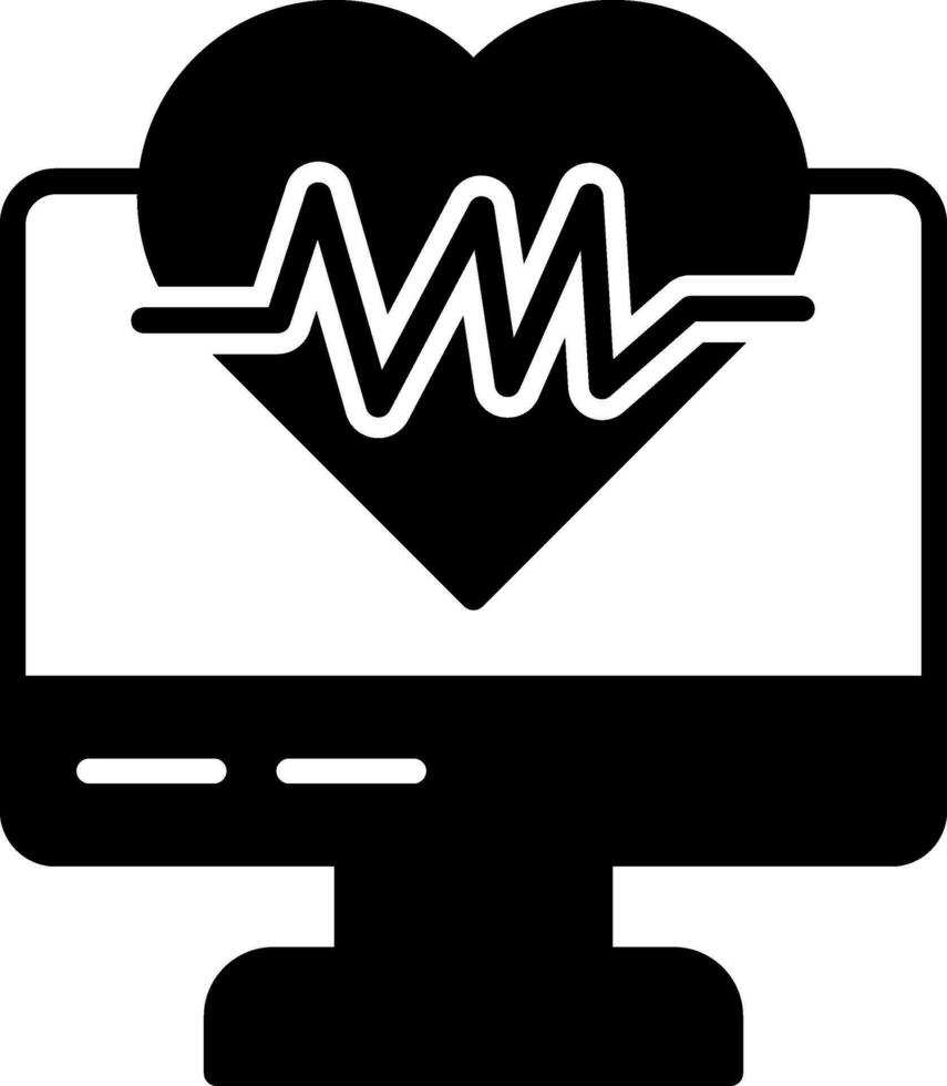 ECG Monitor Vector Icon