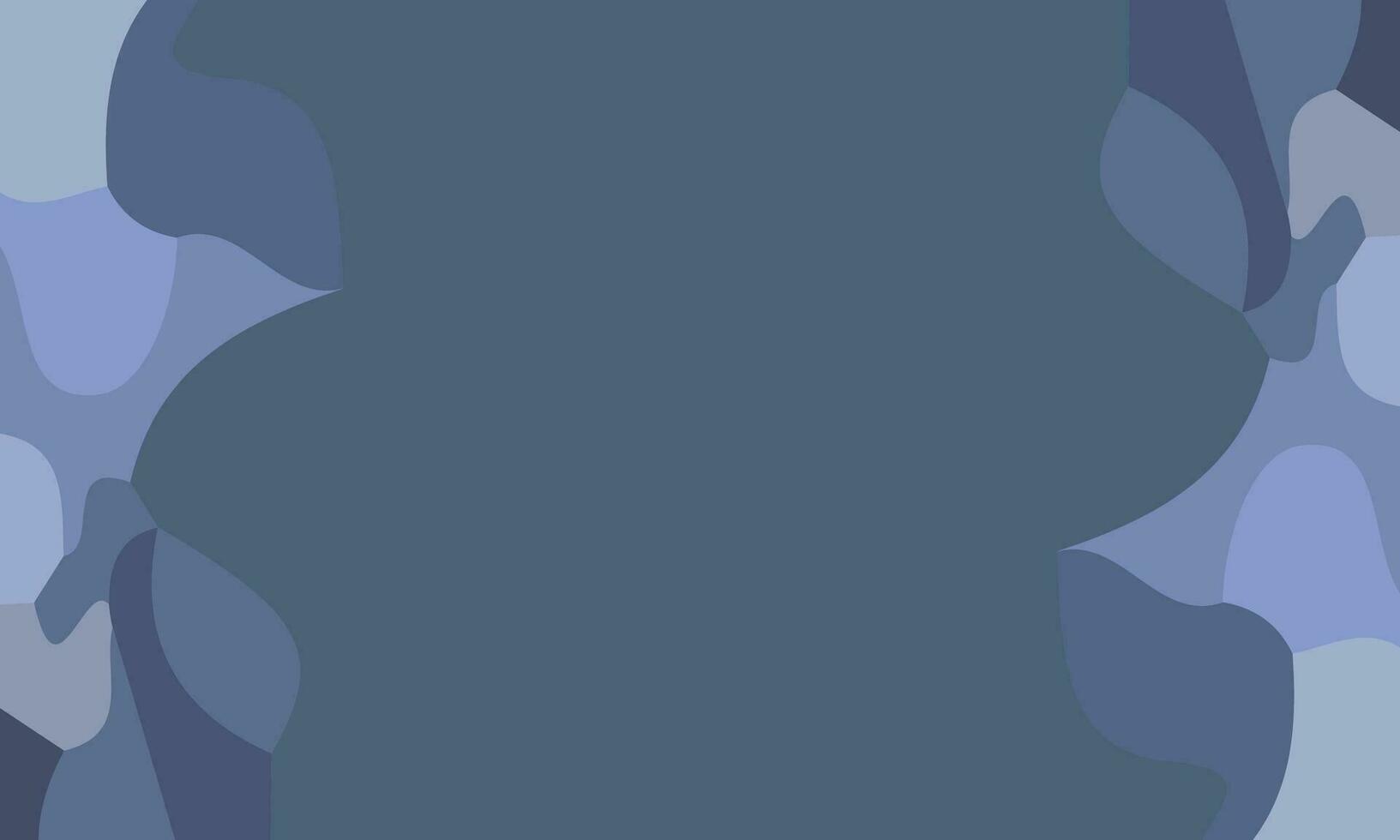 Aesthetic abstract art with a combination of shapes and blue colors. Suitable for background and poster vector