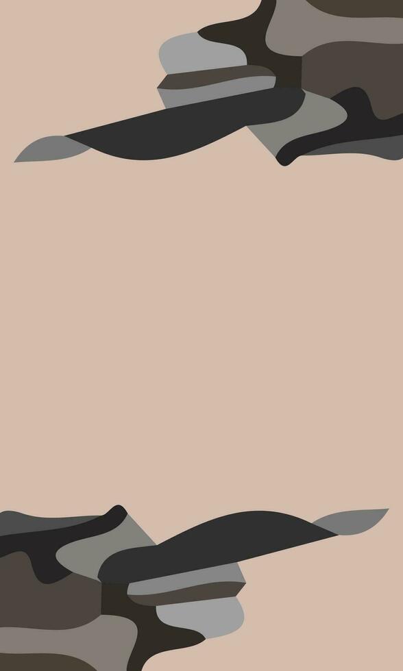 Aesthetic abstract art with a combination of shapes and red colors. Suitable for background and poster vector
