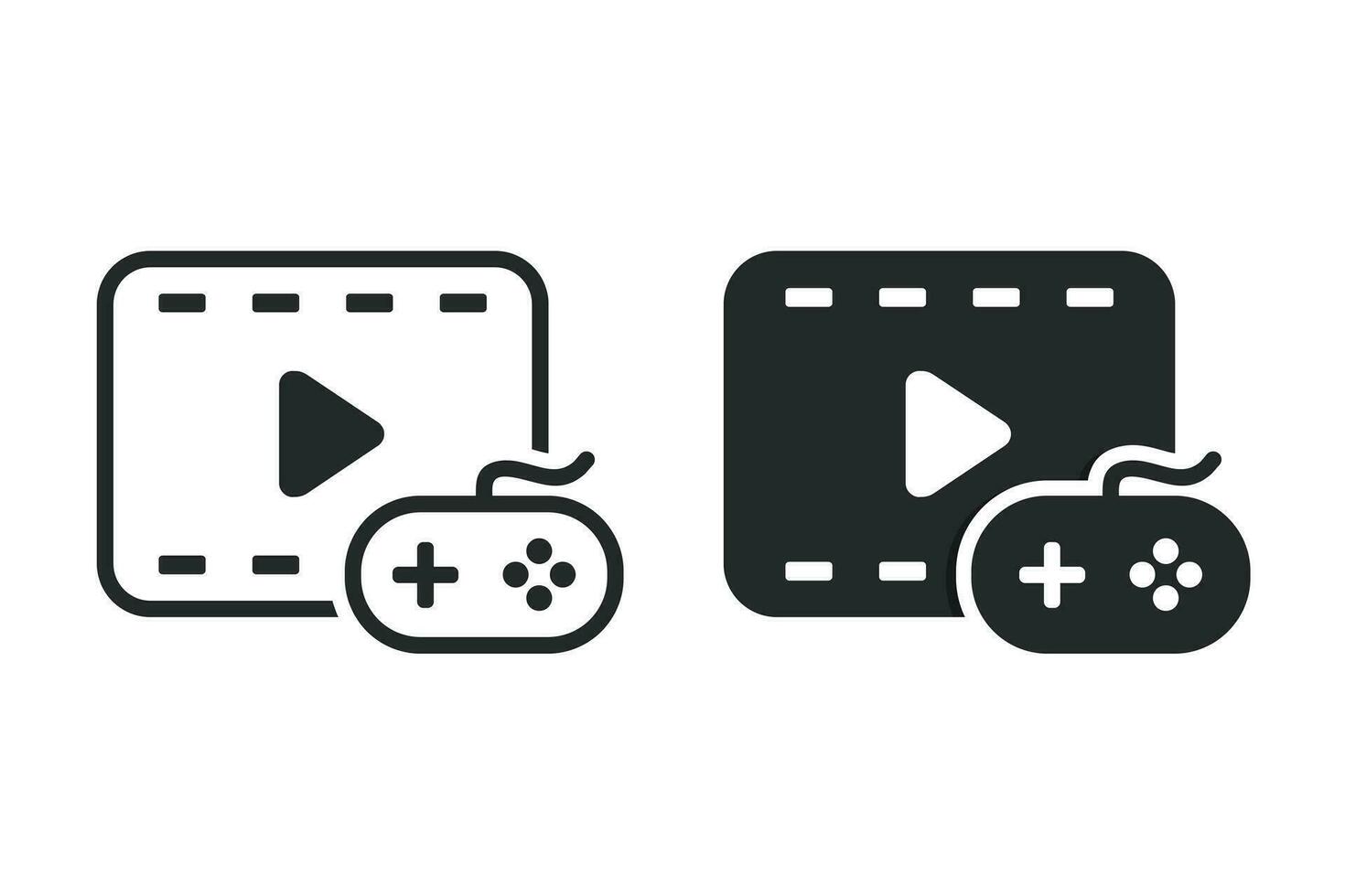 Video game record icon. Illustration vector