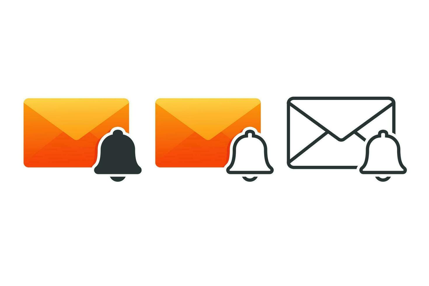 Email reminder icon. Illustration vector