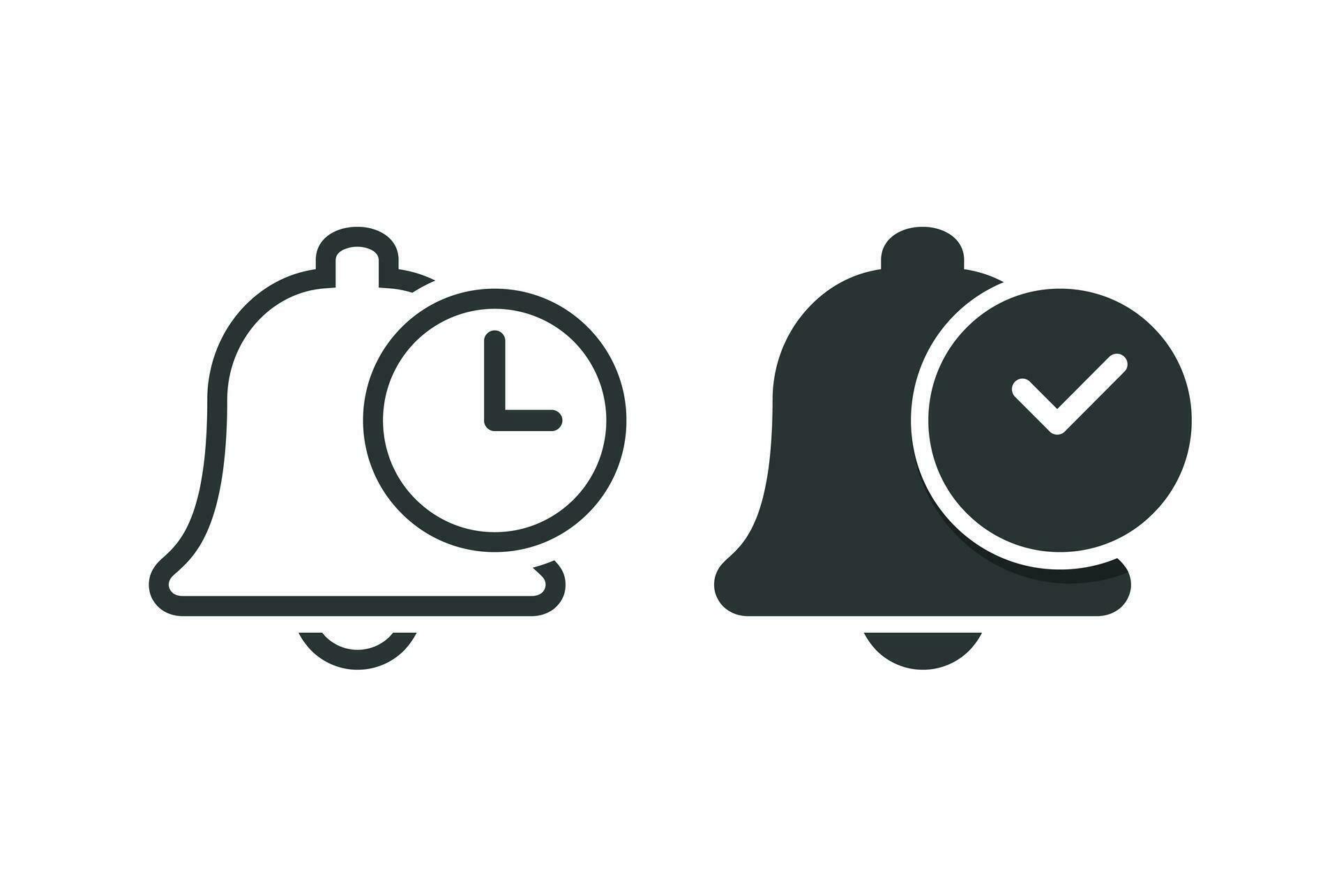 Bell time reminder icon. Illustration vector 32528466 Vector Art at