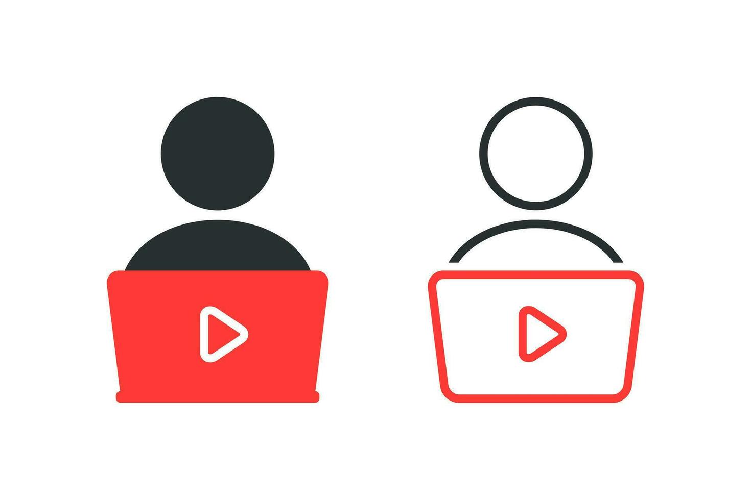 Content creator icon. Illustration vector