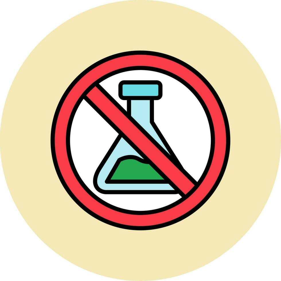 No químico vector icono