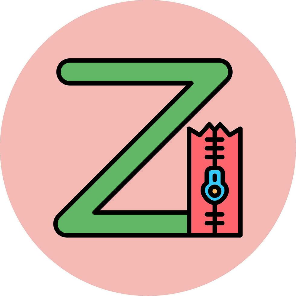 Small Z Vector Icon