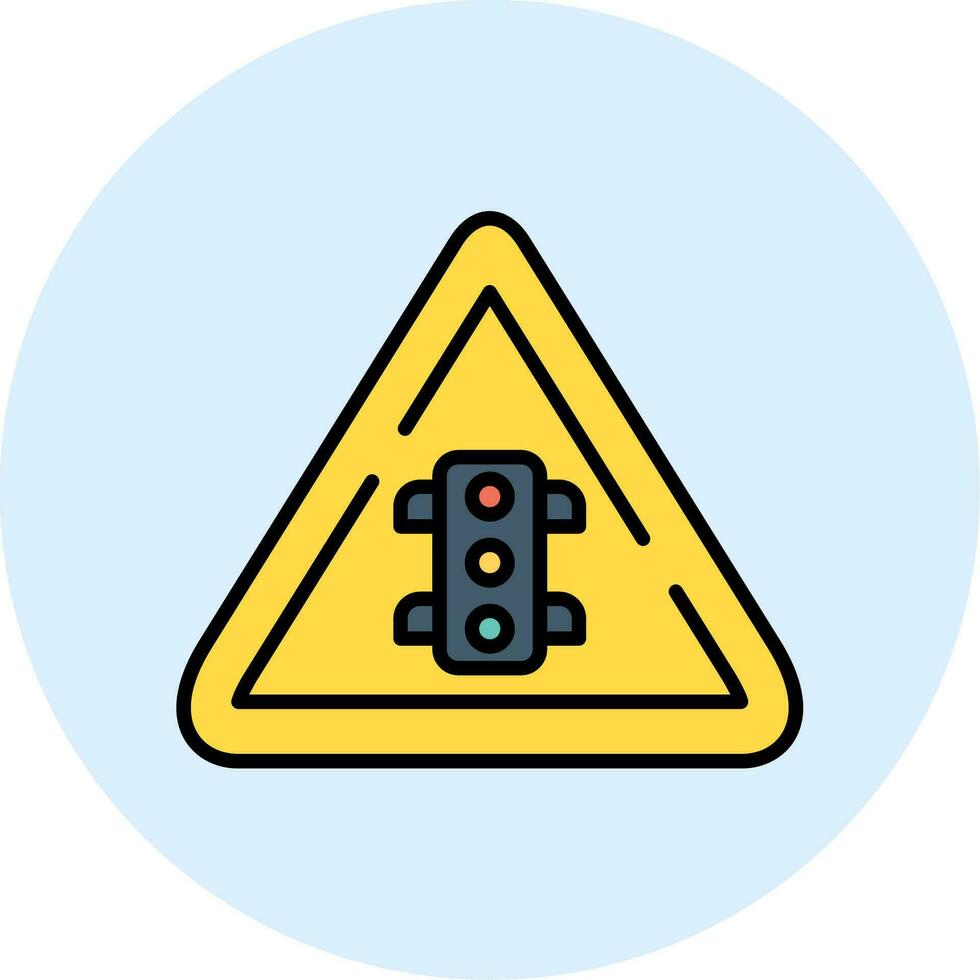 Traffic Light Sign Vector Icon