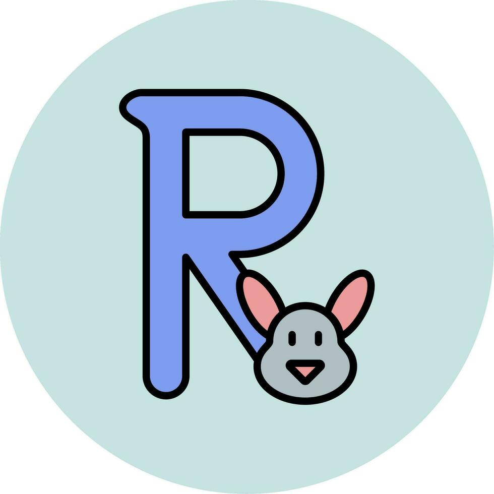 Capital R Vector Icon