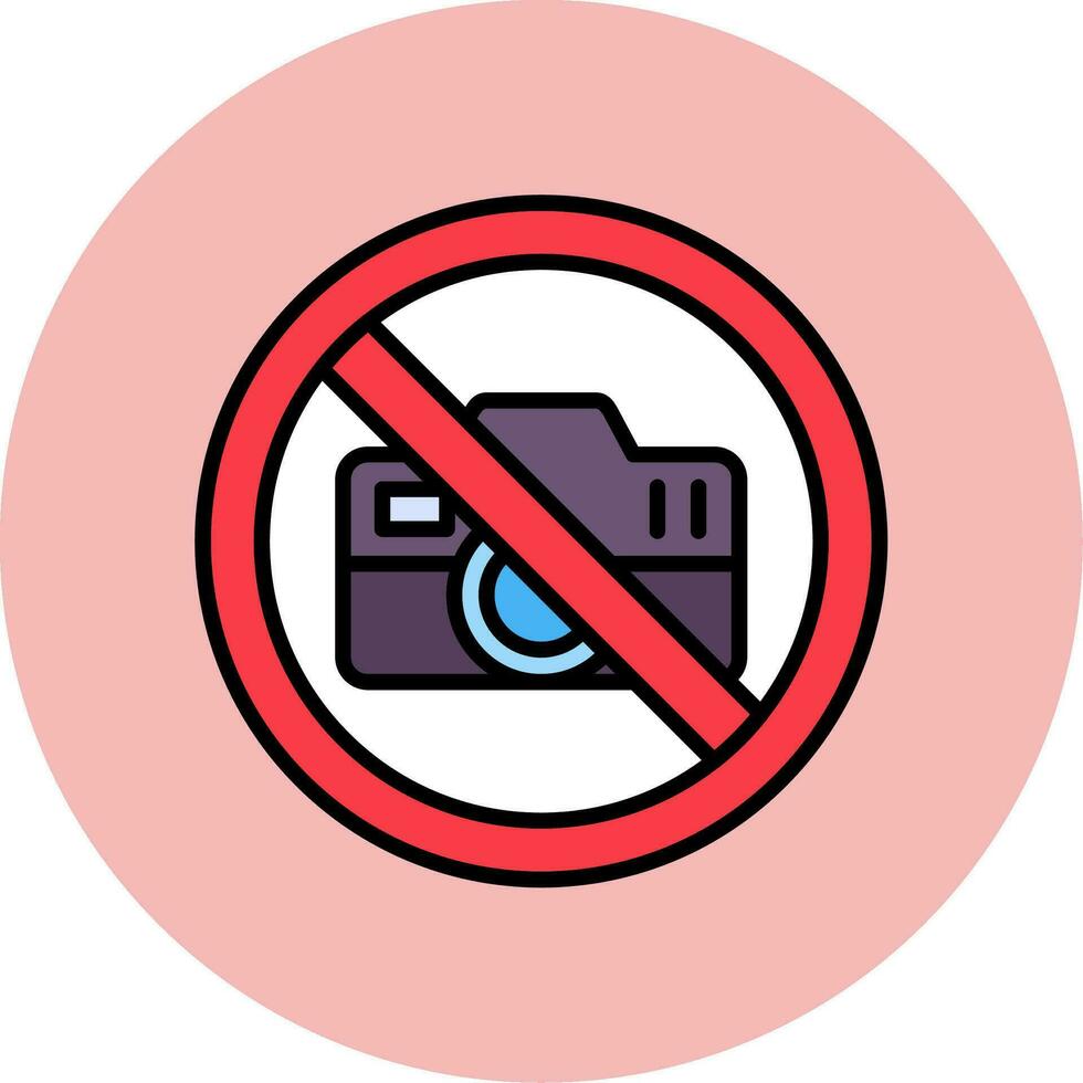 No Camera Vector Icon
