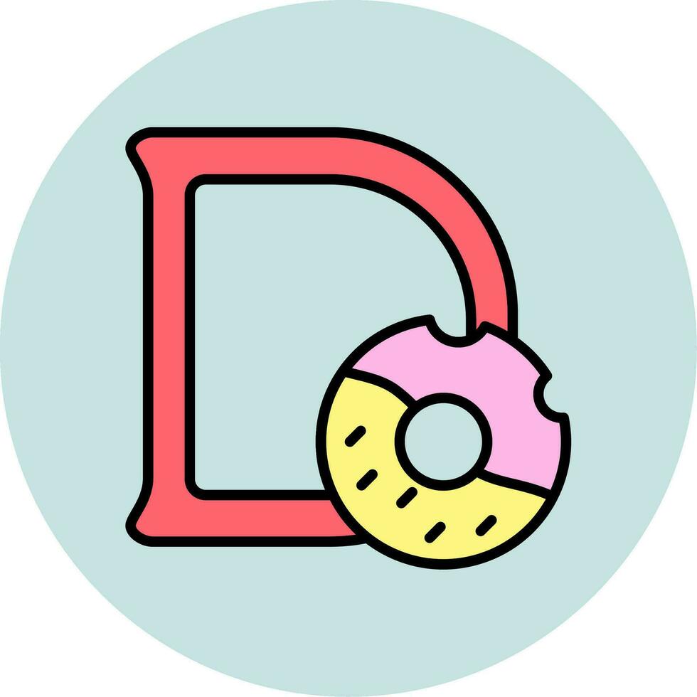 Capital D Vector Icon