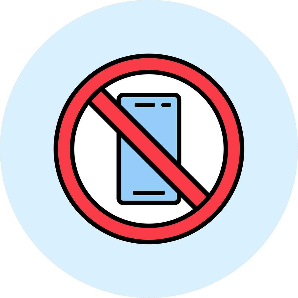 No Phone Vector Icon