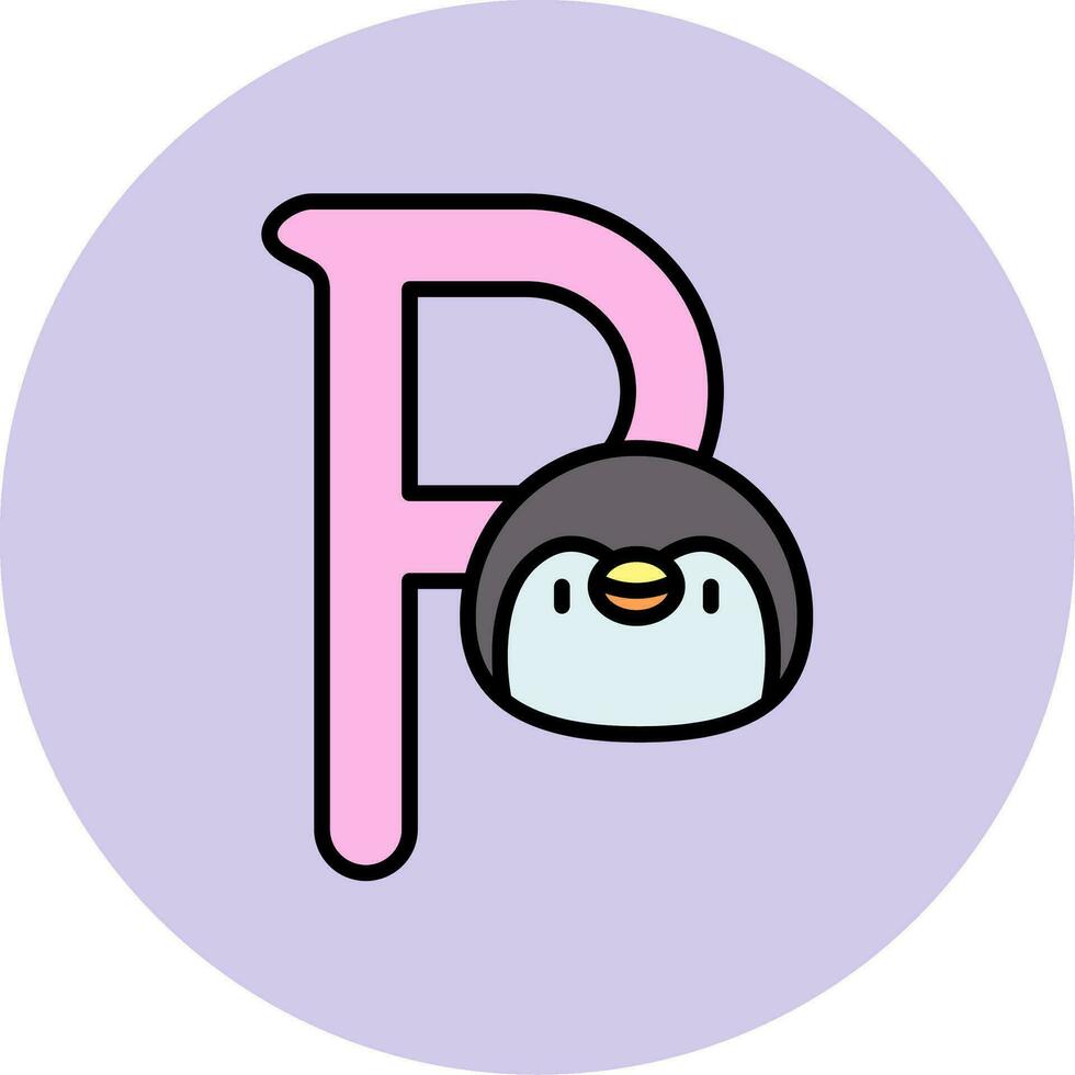 Capital P Vector Icon