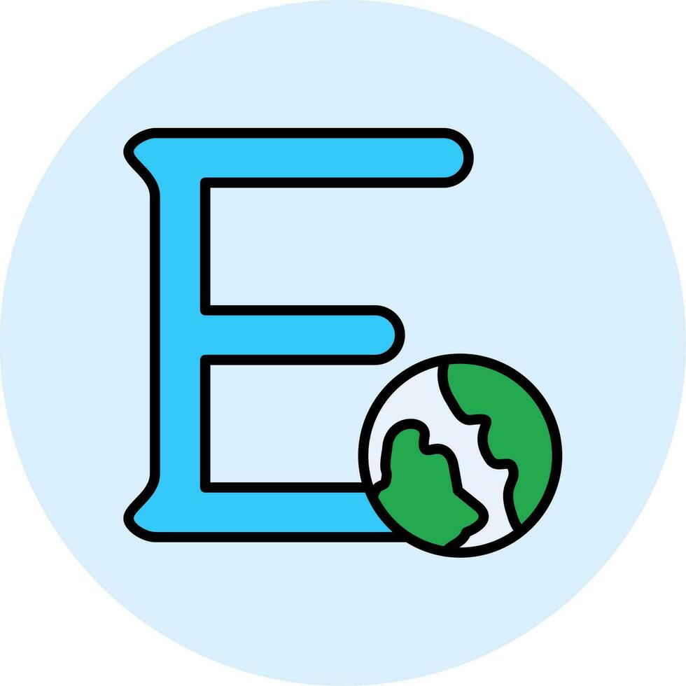 Capital E Vector Icon