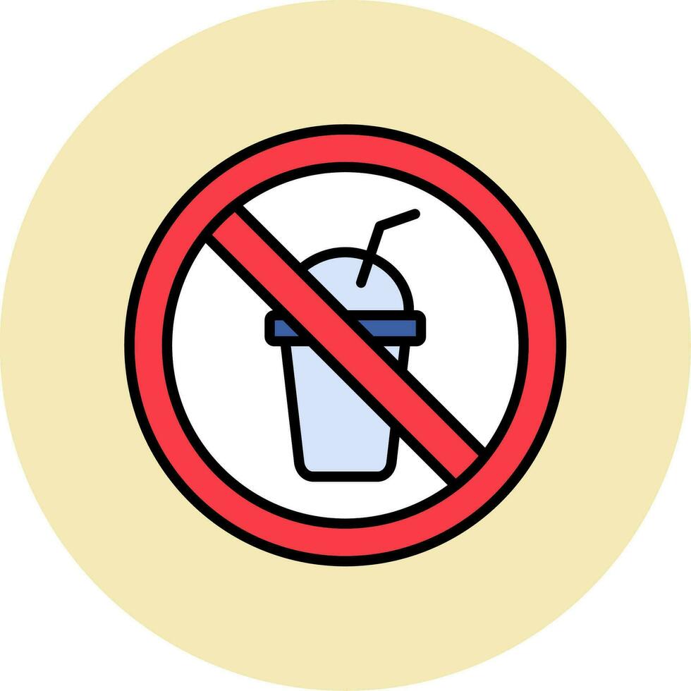 No Beverage Vector Icon